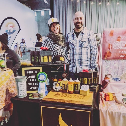 matt and cath of hoss soss hot sauce