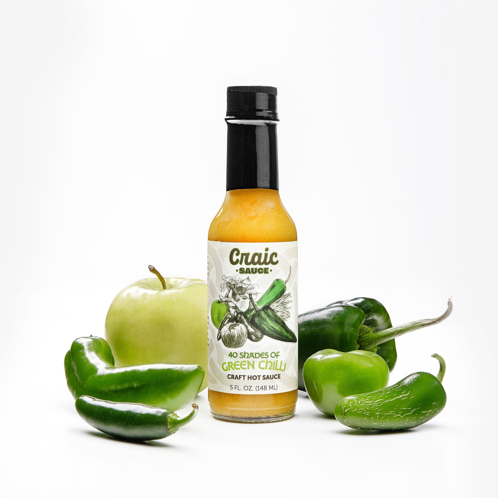 40 shades of green chilli hot sauce