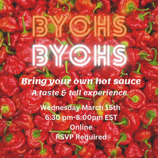 Bring your own hot sauce event Craft Hot Sauce