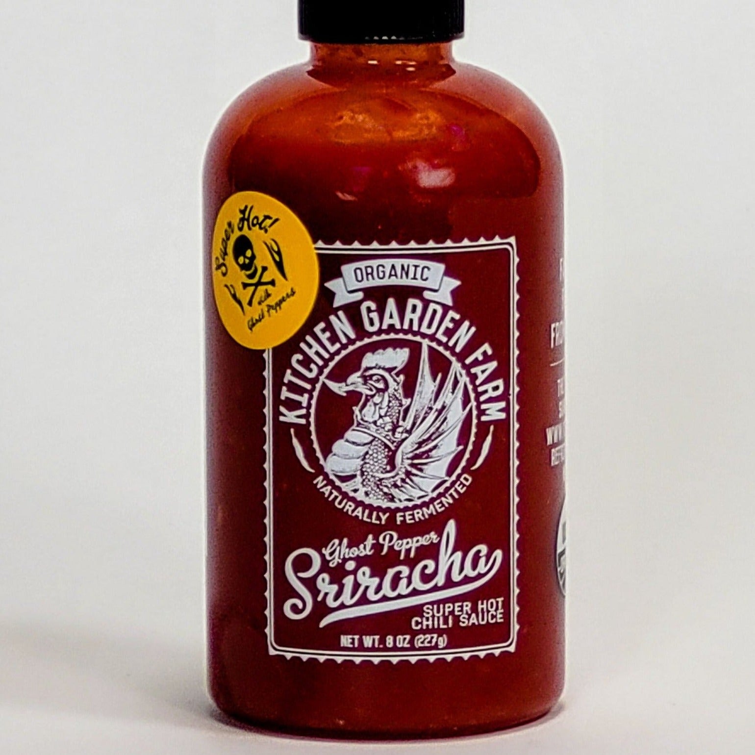 kitchen garden farm ghost pepper sriracha label