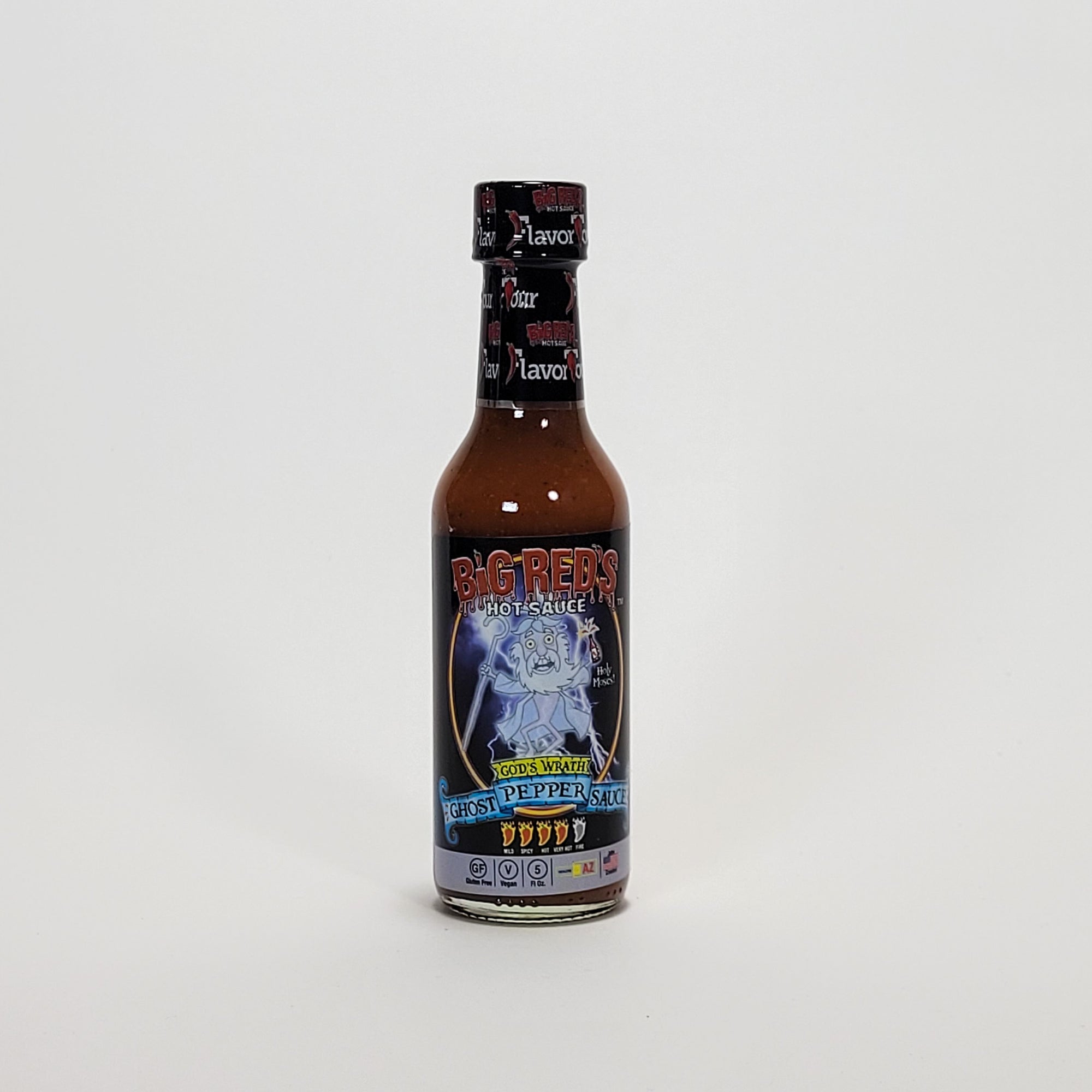 Big Red's God's Wrath Ghost Pepper Sauce hot sauce