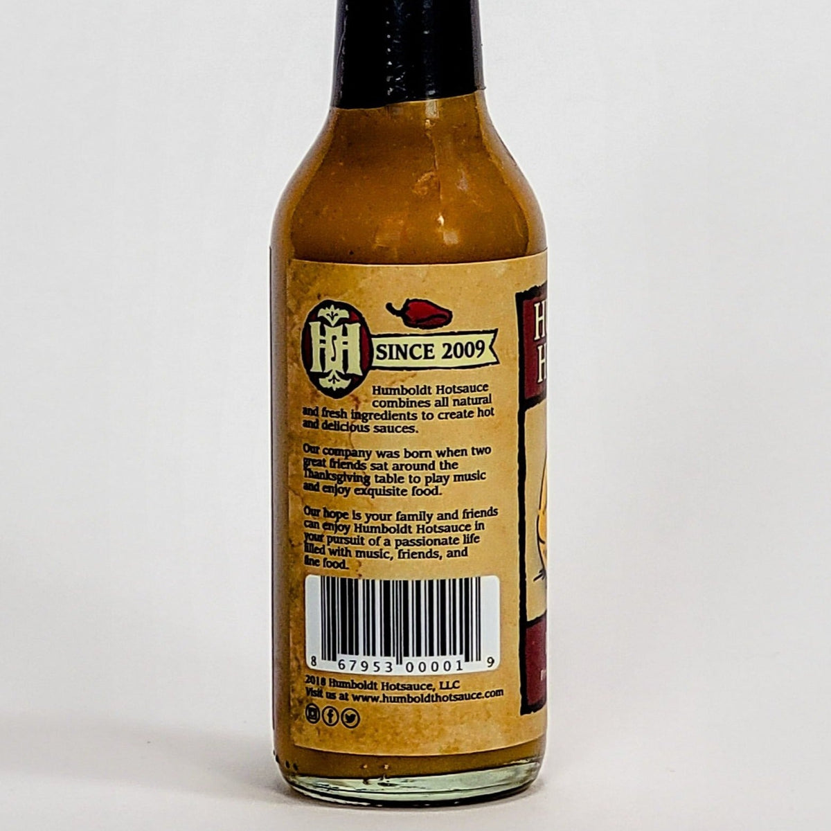 humboldt hot sauce island style label description