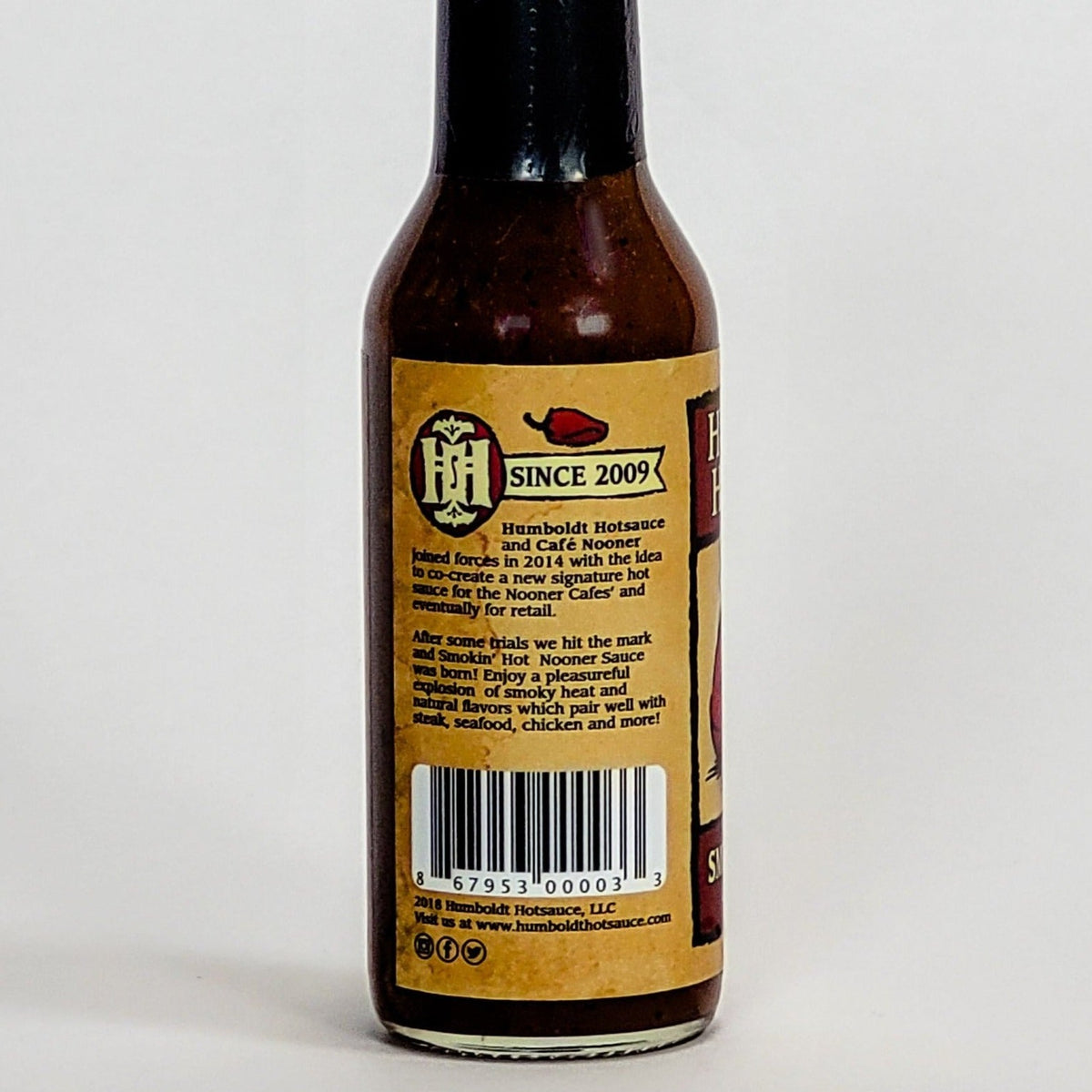 humboldt hot sauce smokin&#39; hot nooner label description