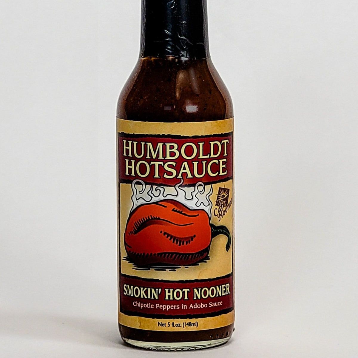 humboldt hot sauce smokin&#39; hot nooner label