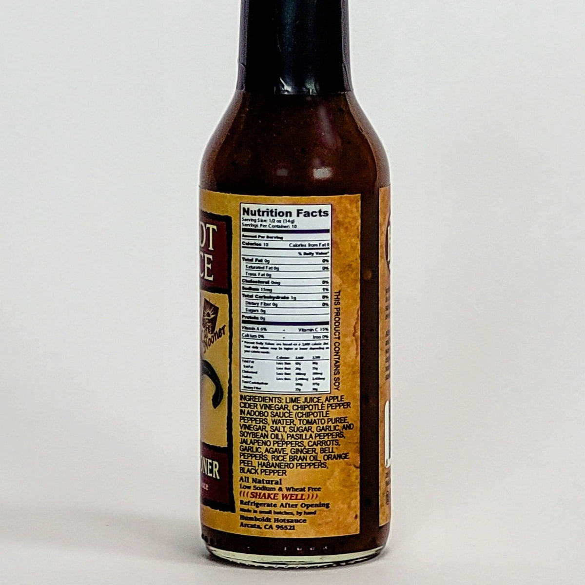 humboldt hot sauce smokin&#39; hot nooner nutrition information