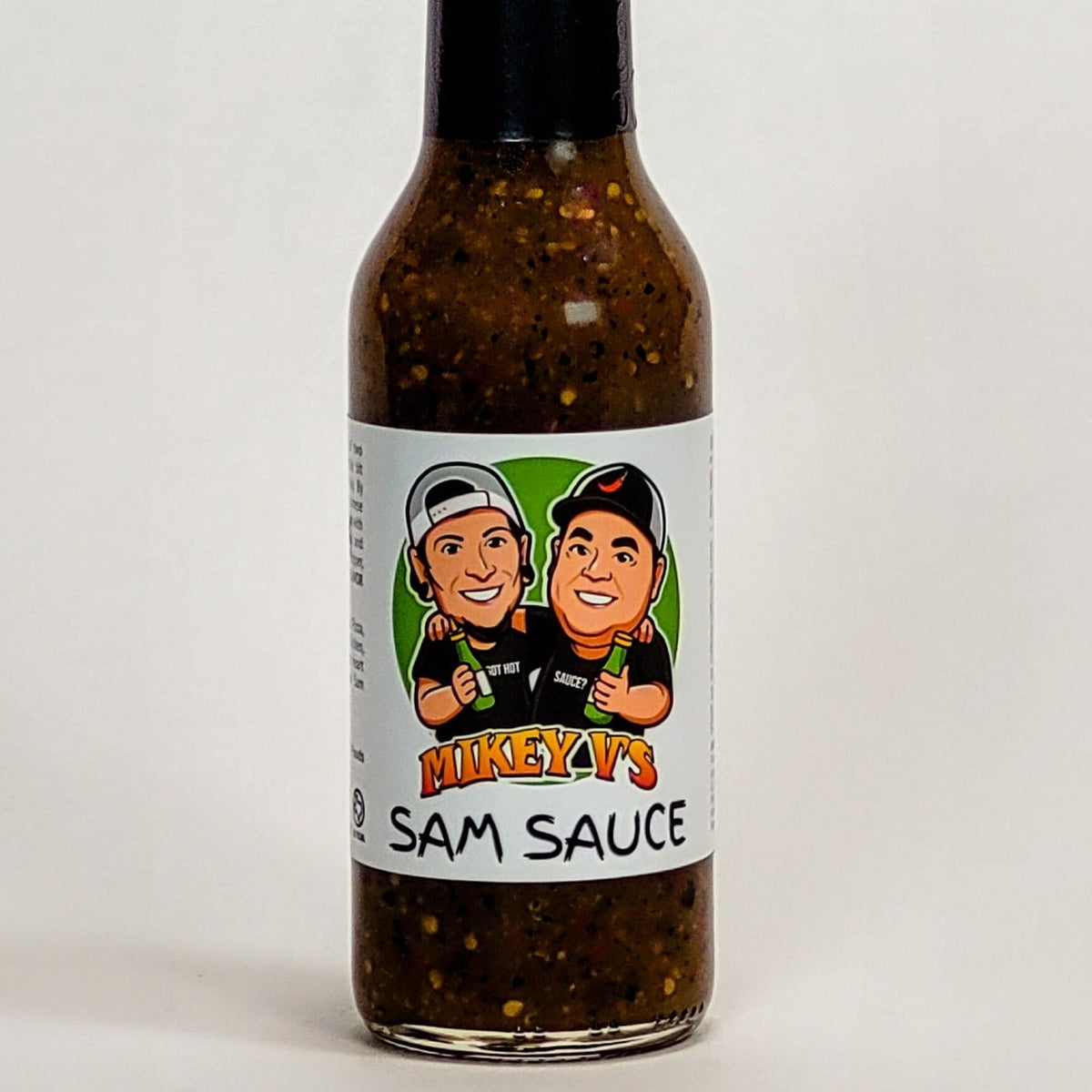 mikey v&#39;s sam&#39;s sauce label