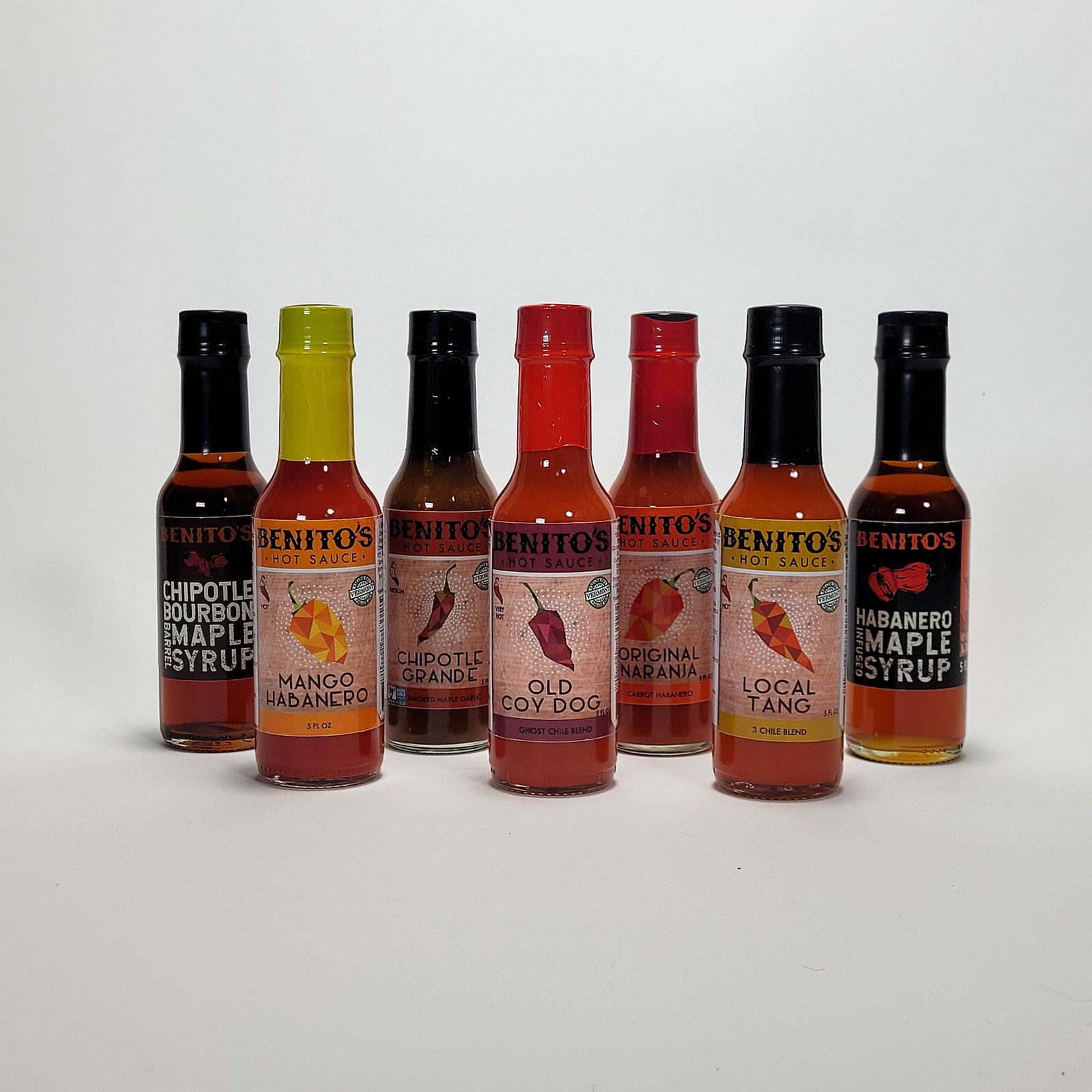 Benitos hot sauce collection