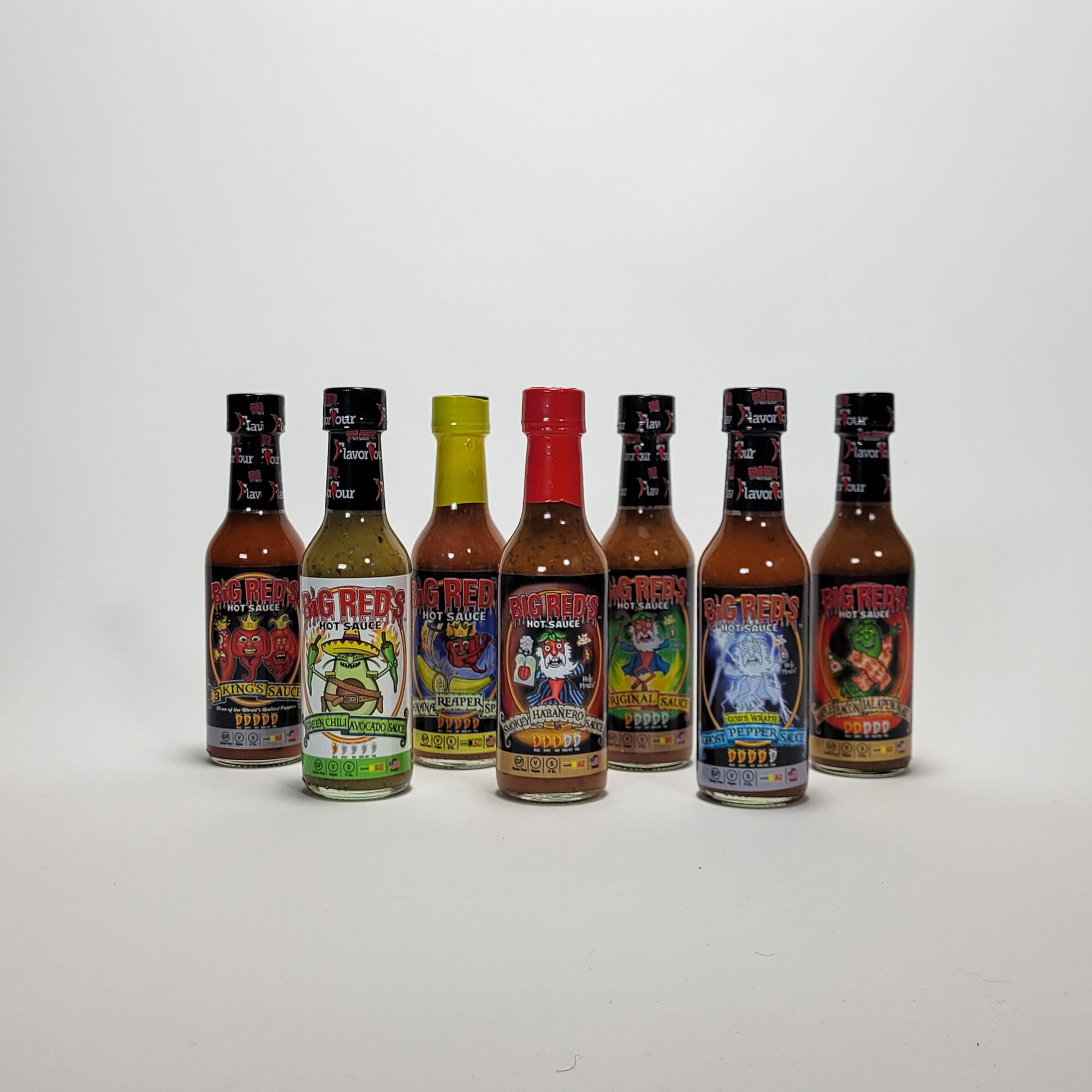 Big Red's Hot sauce collection