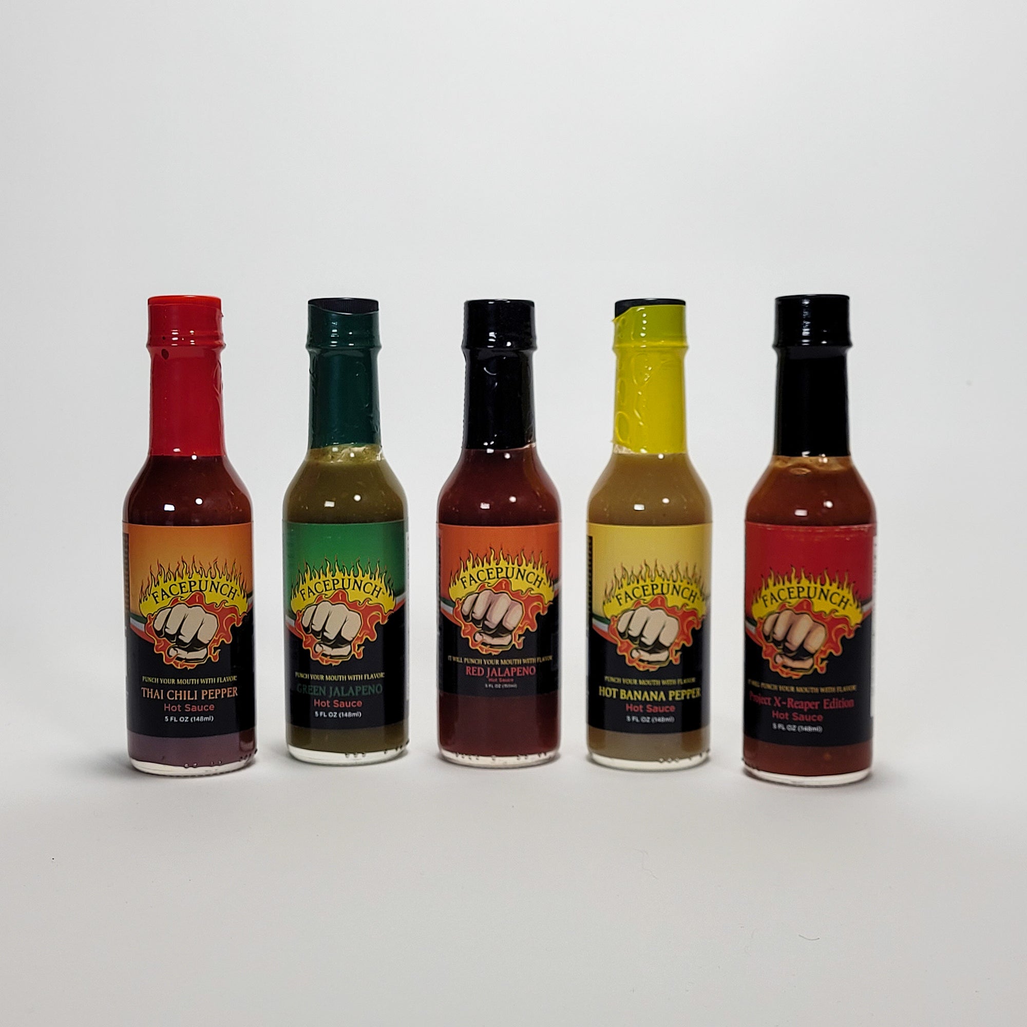 Facepunch hot sauce collection