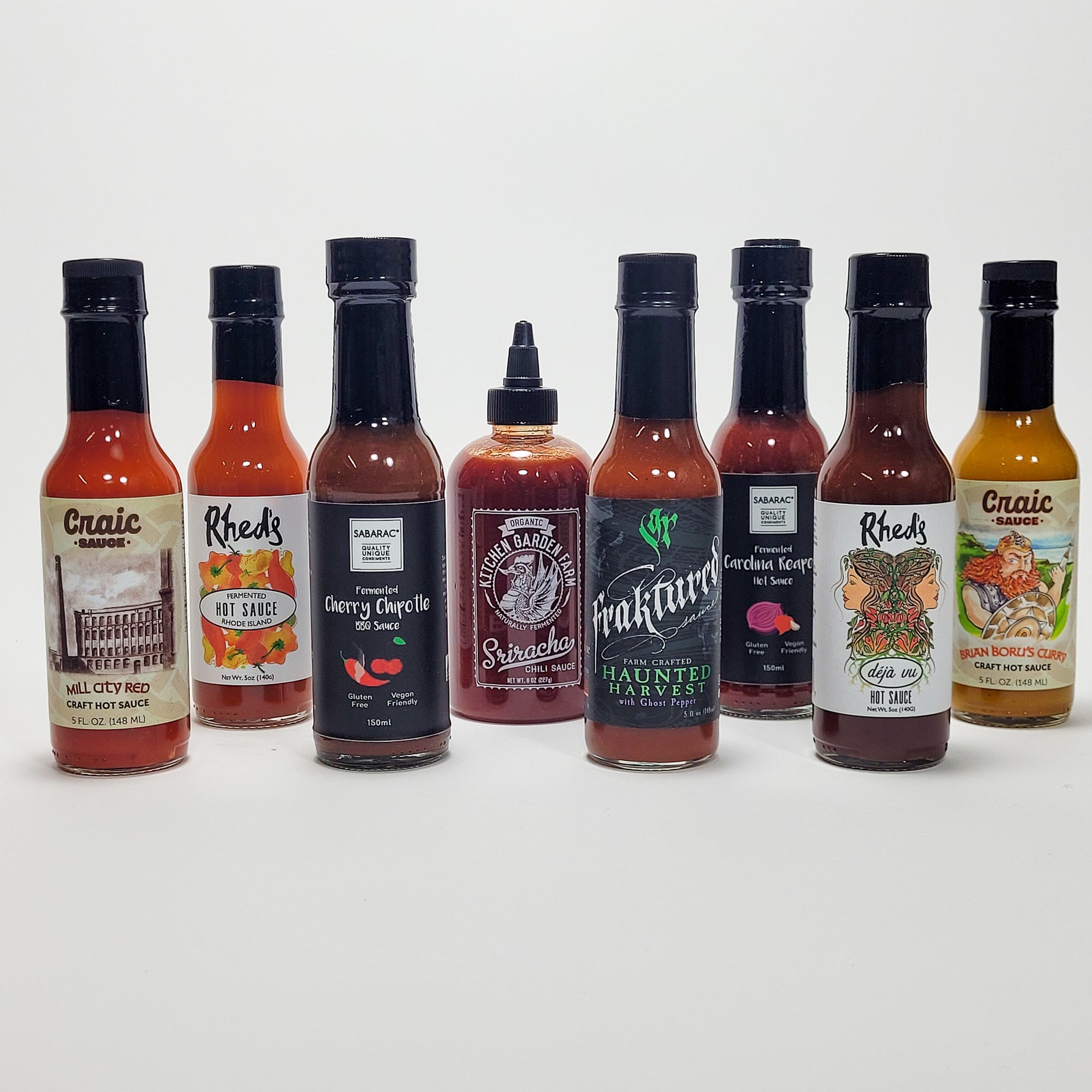 collection of fermented hot sauces