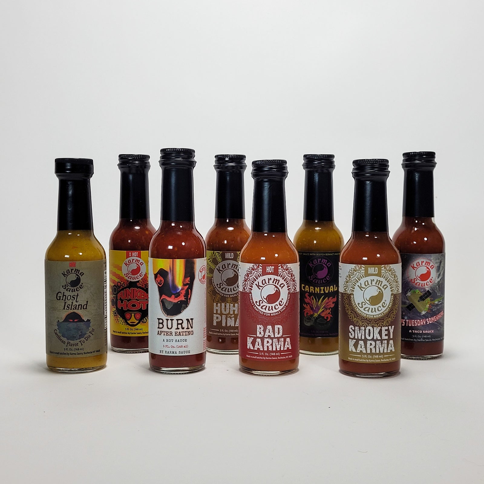Karma Sauce hot sauce collection