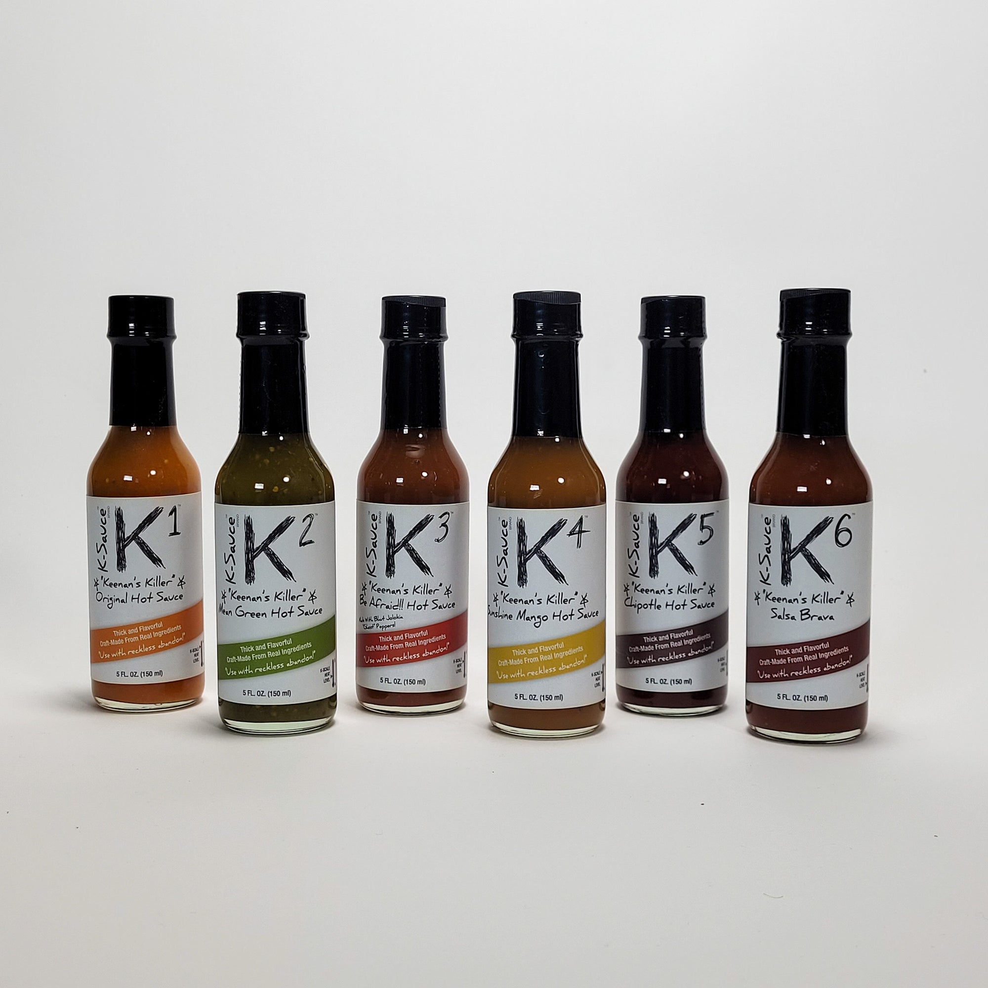 K Sauce hot sauce collection