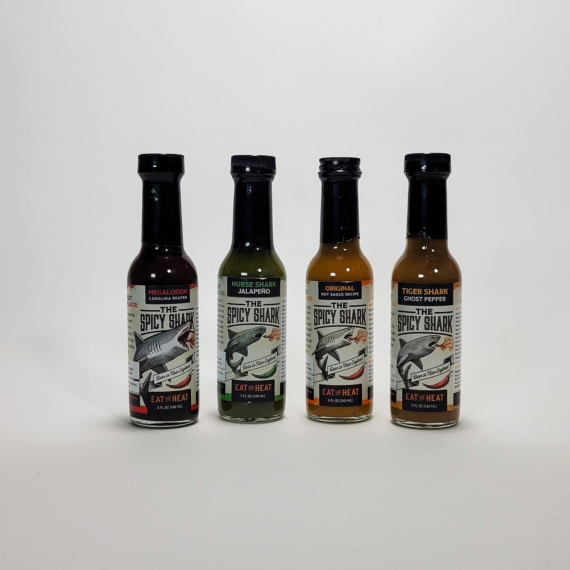 the spicy shark hot sauce collection