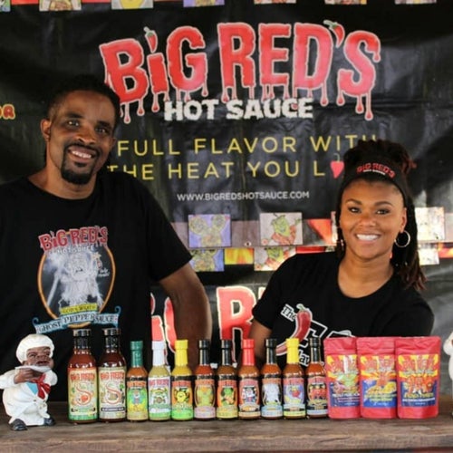 paul ford and tasia ford founders of big red's hot sauce