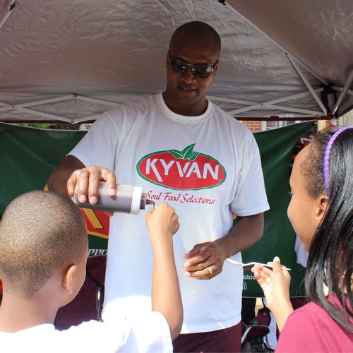 NFL Altanta Falcons player and Kyvan foods founderReggie kelly