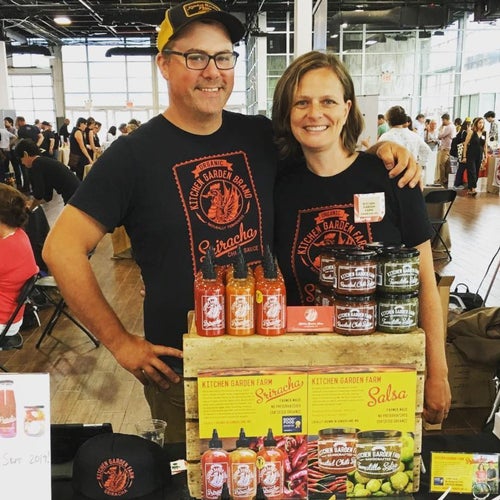 Tim and Caroline founders of kitchen garden farms