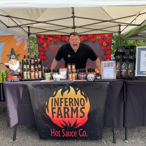 guinness book world record holder greg foster and owner of inferno farms hot sauce