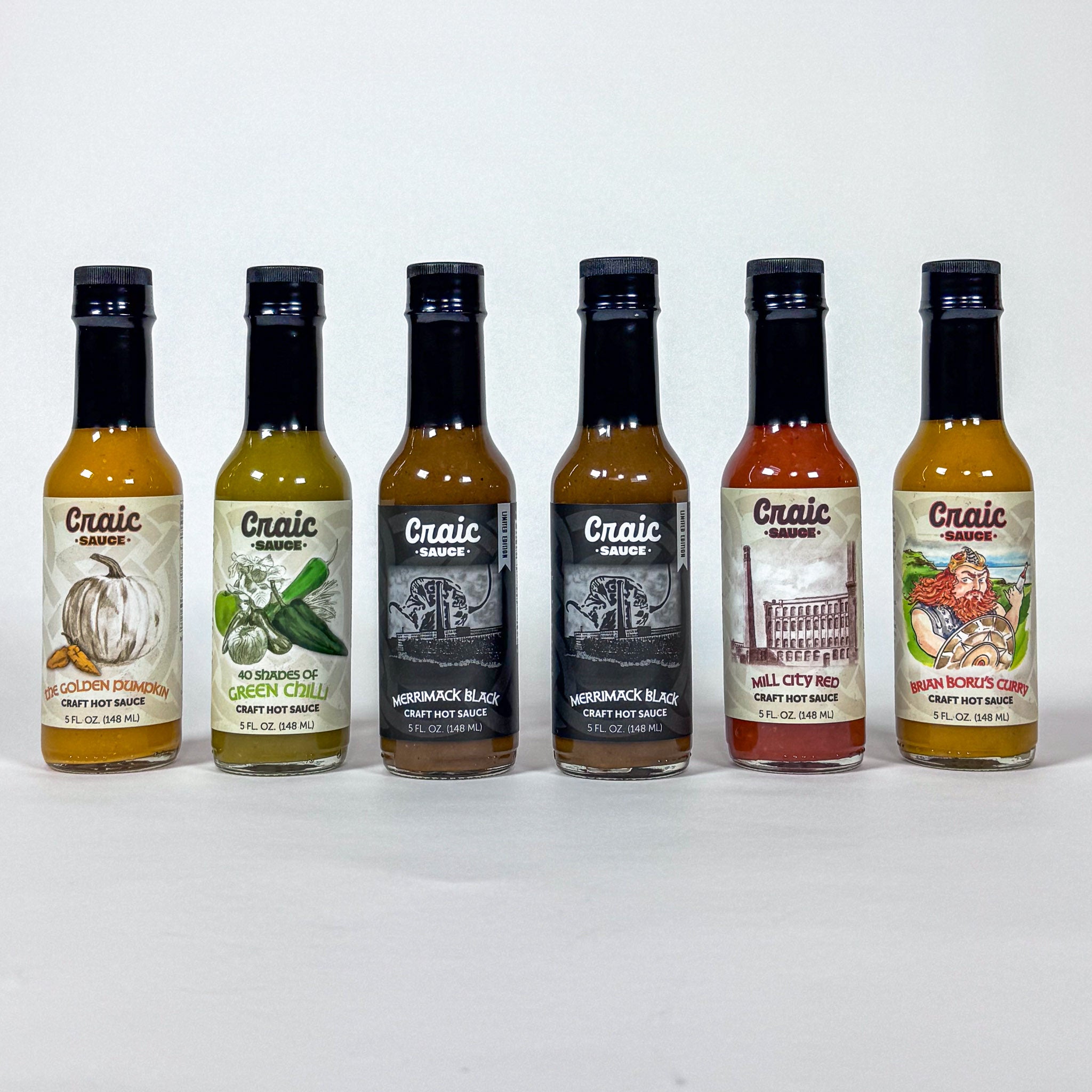 Merrimack Black Limited Edition Craic Sauce Craft Hot Sauce