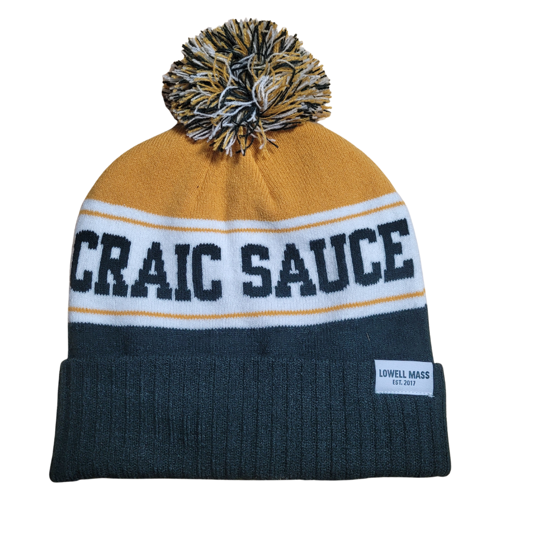 craic sauce winter beanie back