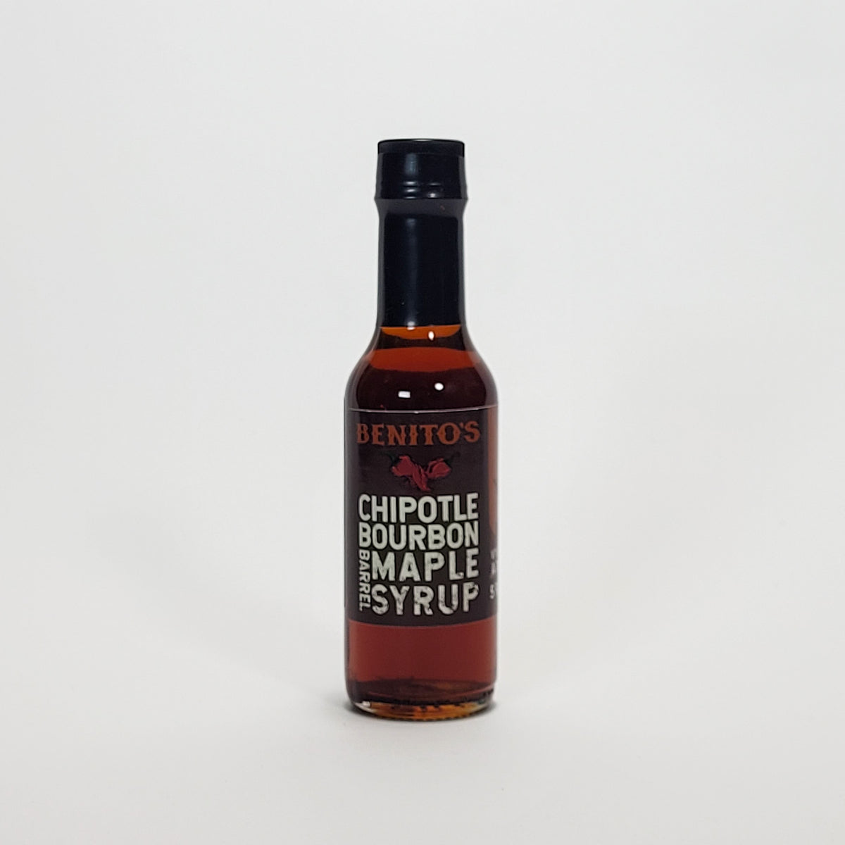 Benito&#39;s Chipotle Bourbon Barrel Maple Syrup hot sauce