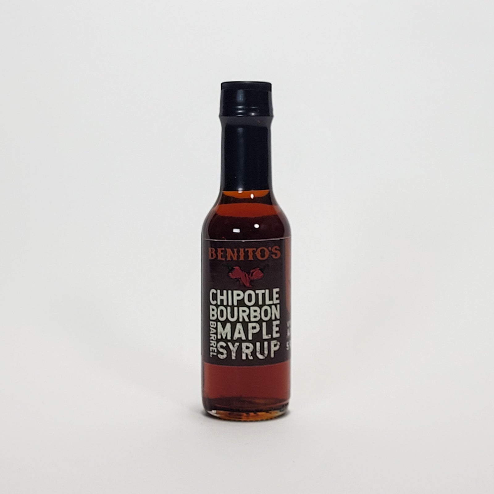 Benito's Chipotle Bourbon Barrel Maple Syrup hot sauce
