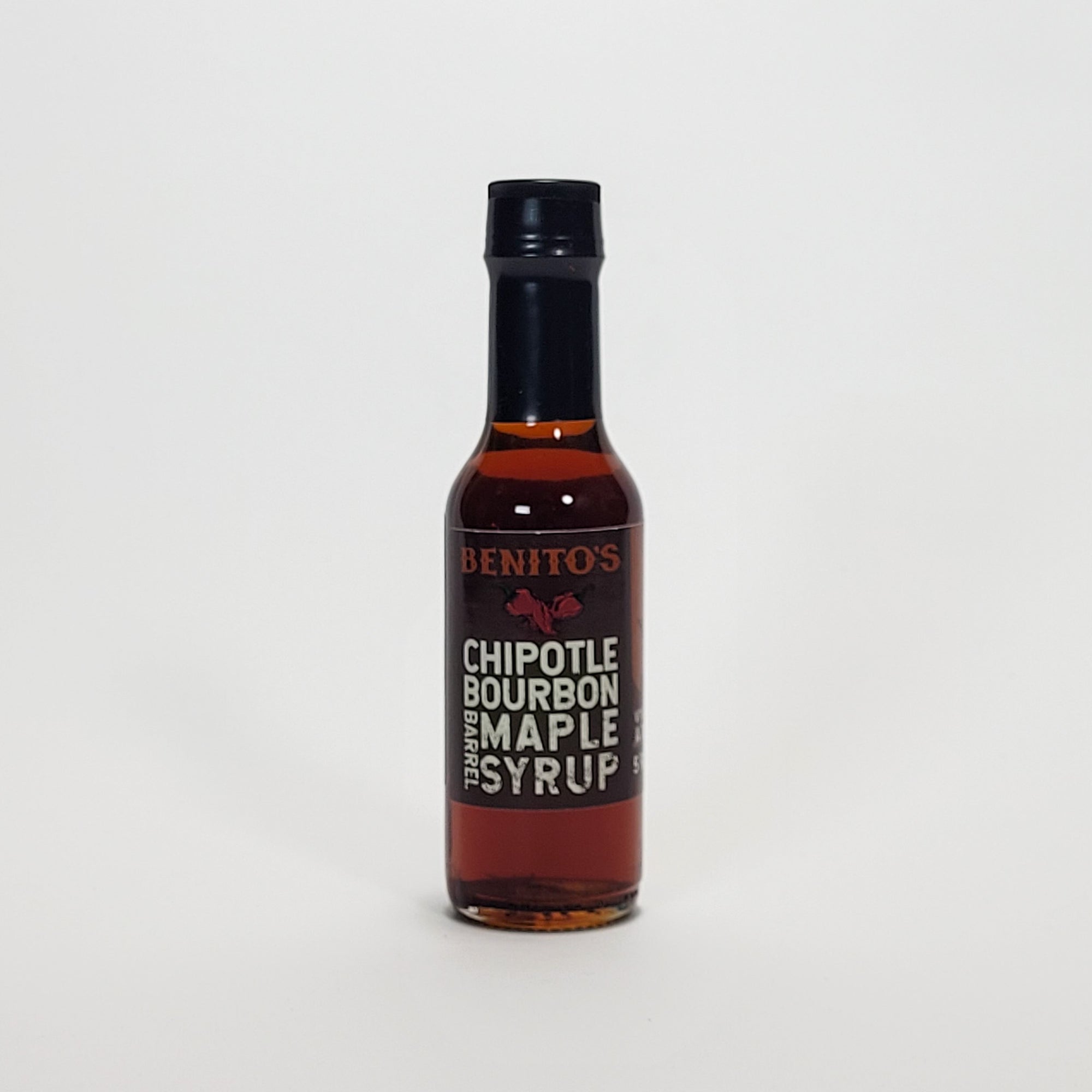 Benito's Chipotle Bourbon Barrel Maple Syrup hot sauce