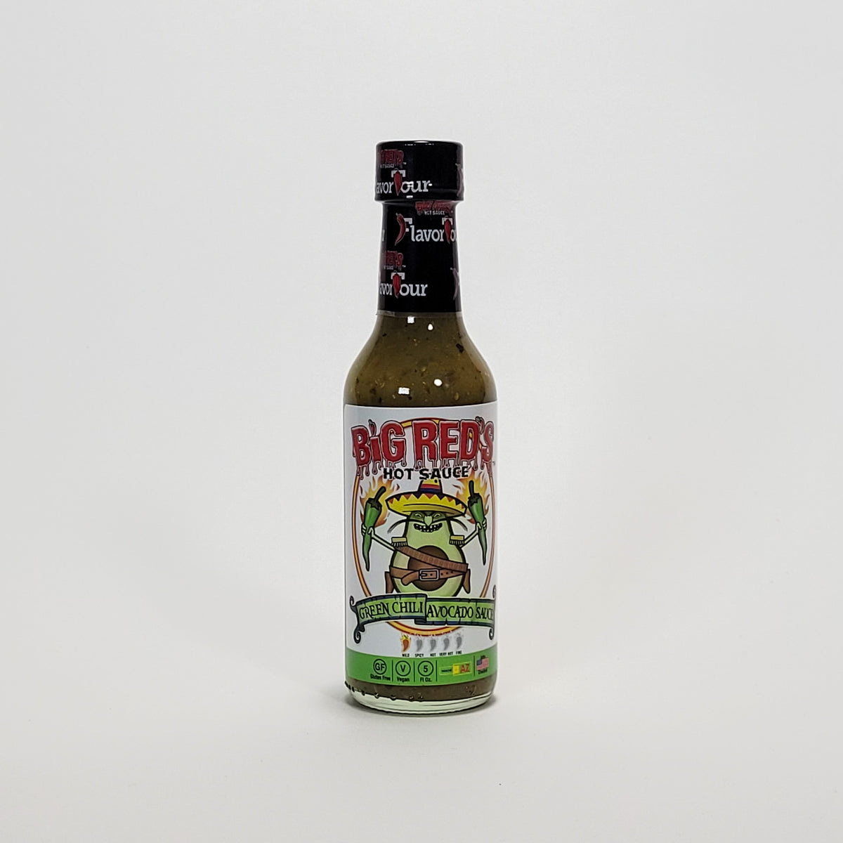 Big Red&#39;s Green Chili Avocado hot sauce