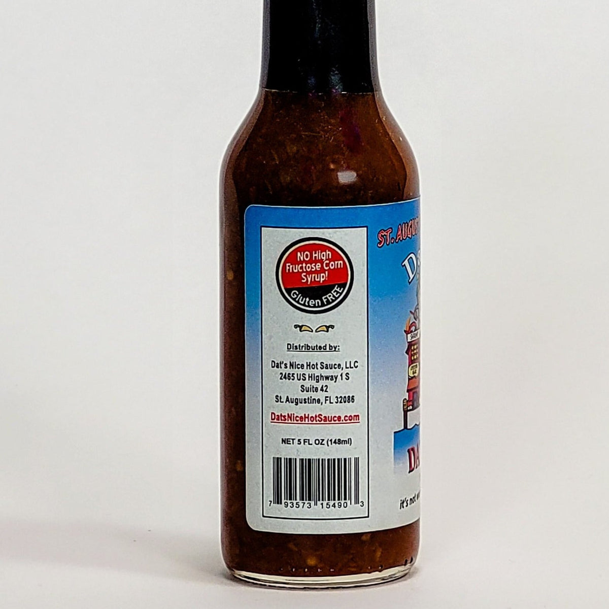 dats nice hotter than hell datil pepper sauce label description
