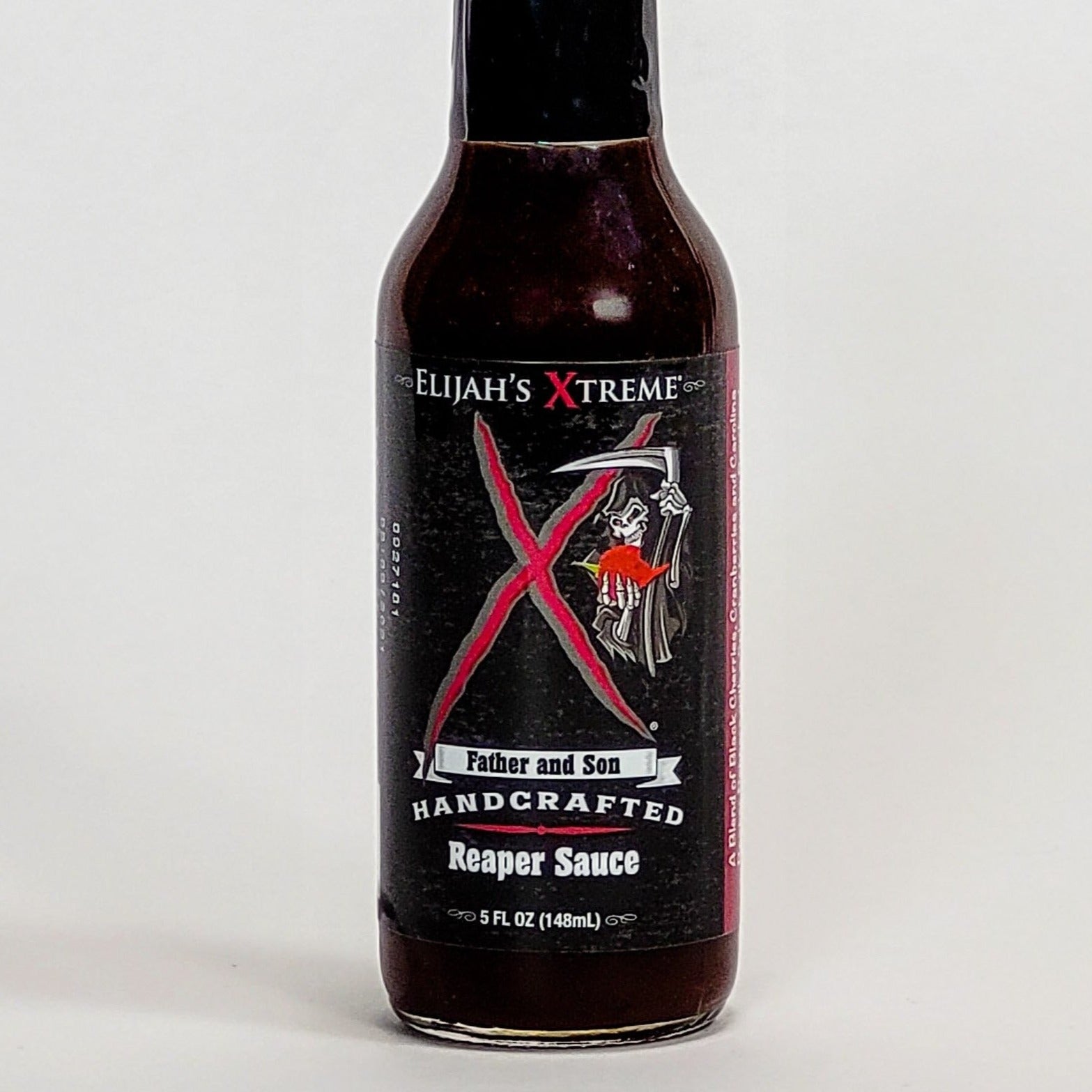 elijah's xteme hot sauce reaper sauce label