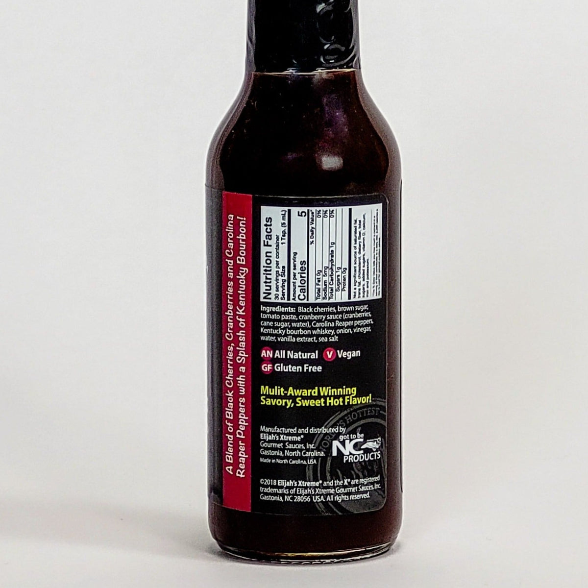elijah&#39;s xteme hot sauce reaper sauce nutrition facts