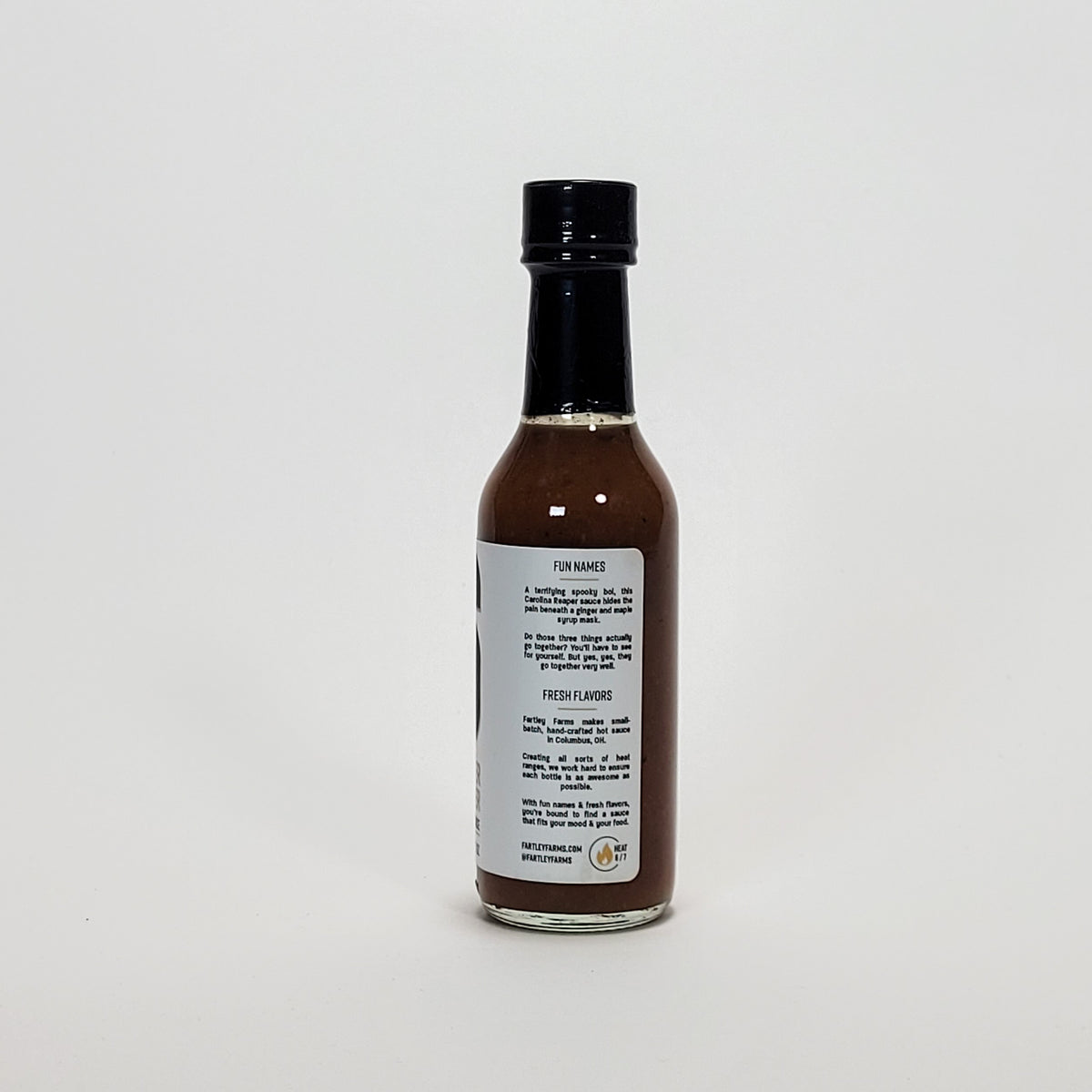 Fartley Farms Ginger Reaper hot sauce back