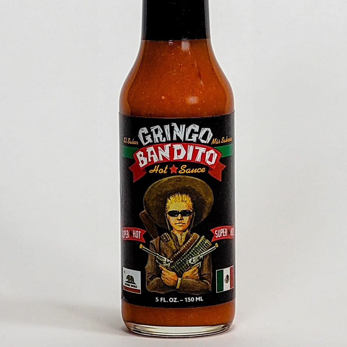 gringo bandito super hot hot sauce label