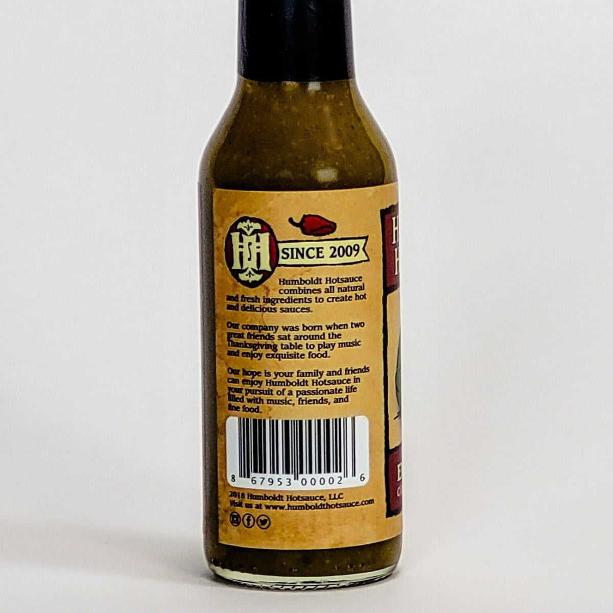 humboldt hot sauce emerald sauce label description