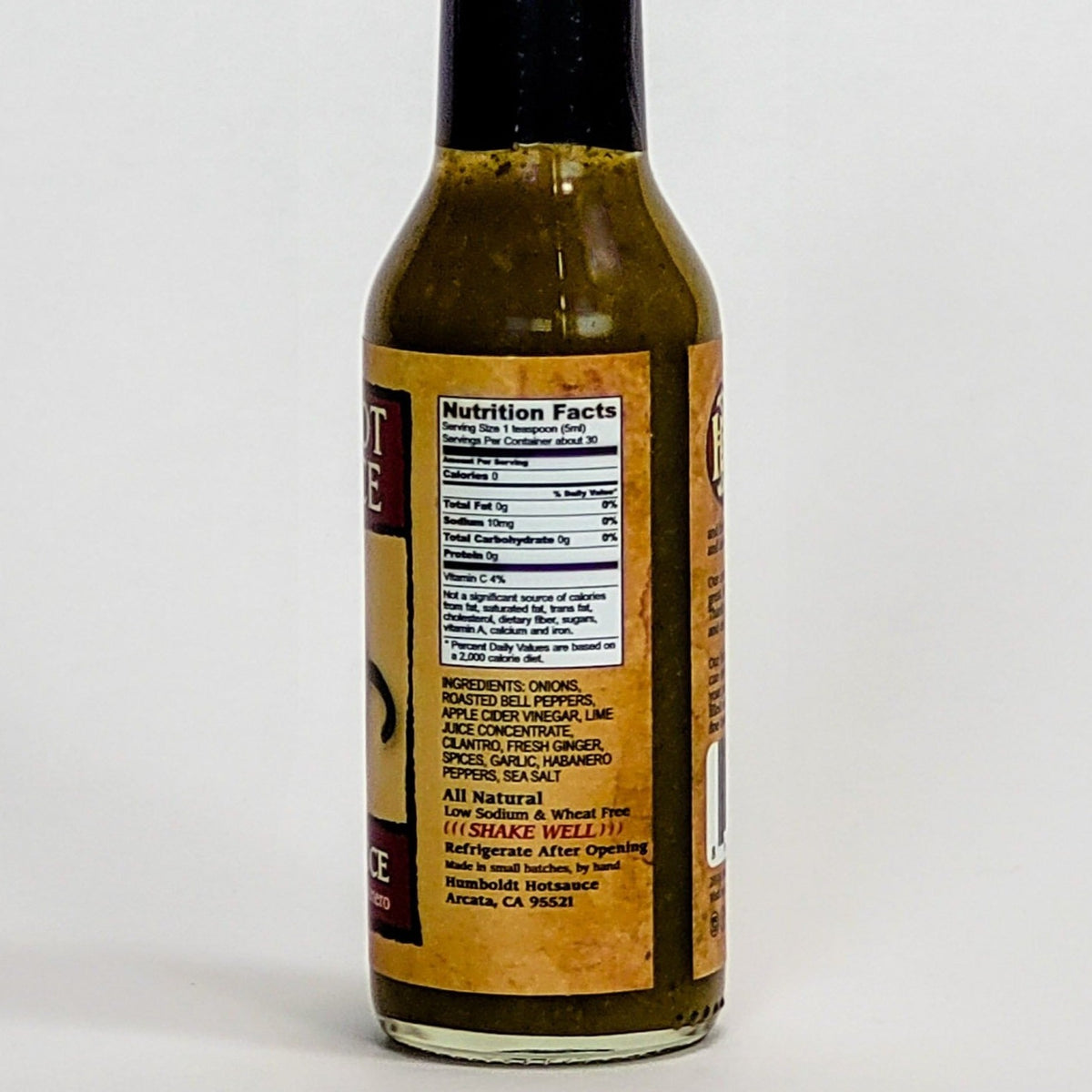 humboldt hot sauce emerald sauce nutrition information