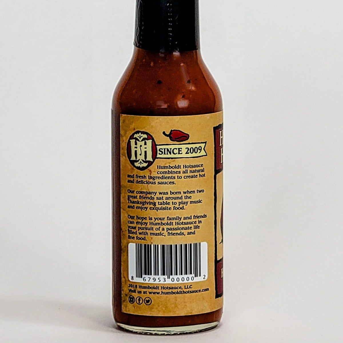 humboldt hot sauce habanero mango label description
