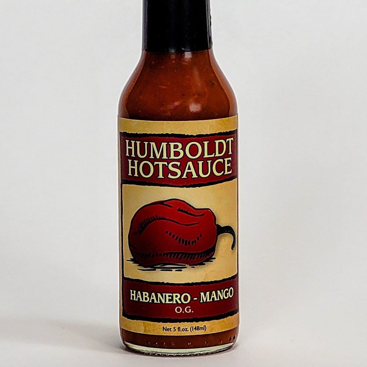 humboldt hot sauce habanero mango label