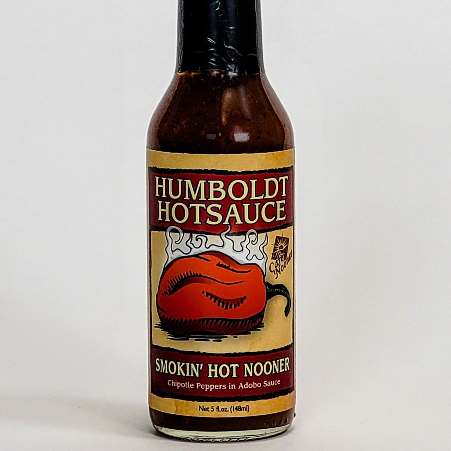 humboldt hot sauce smokin' hot nooner label