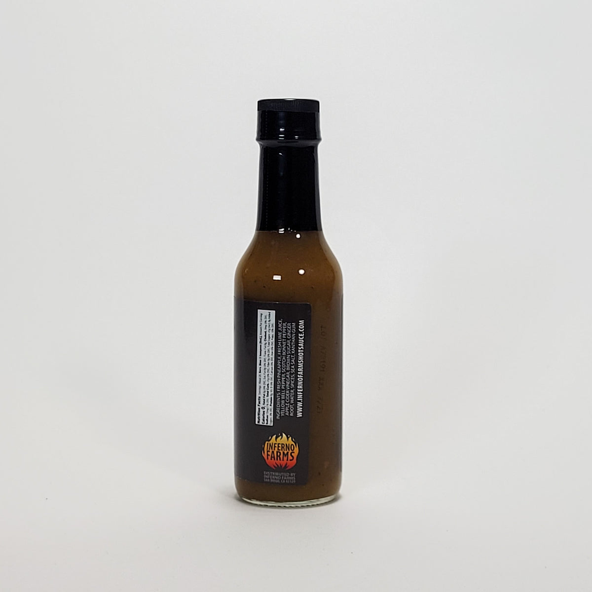 Inferno farms pineapple xxxpress hot sauce back