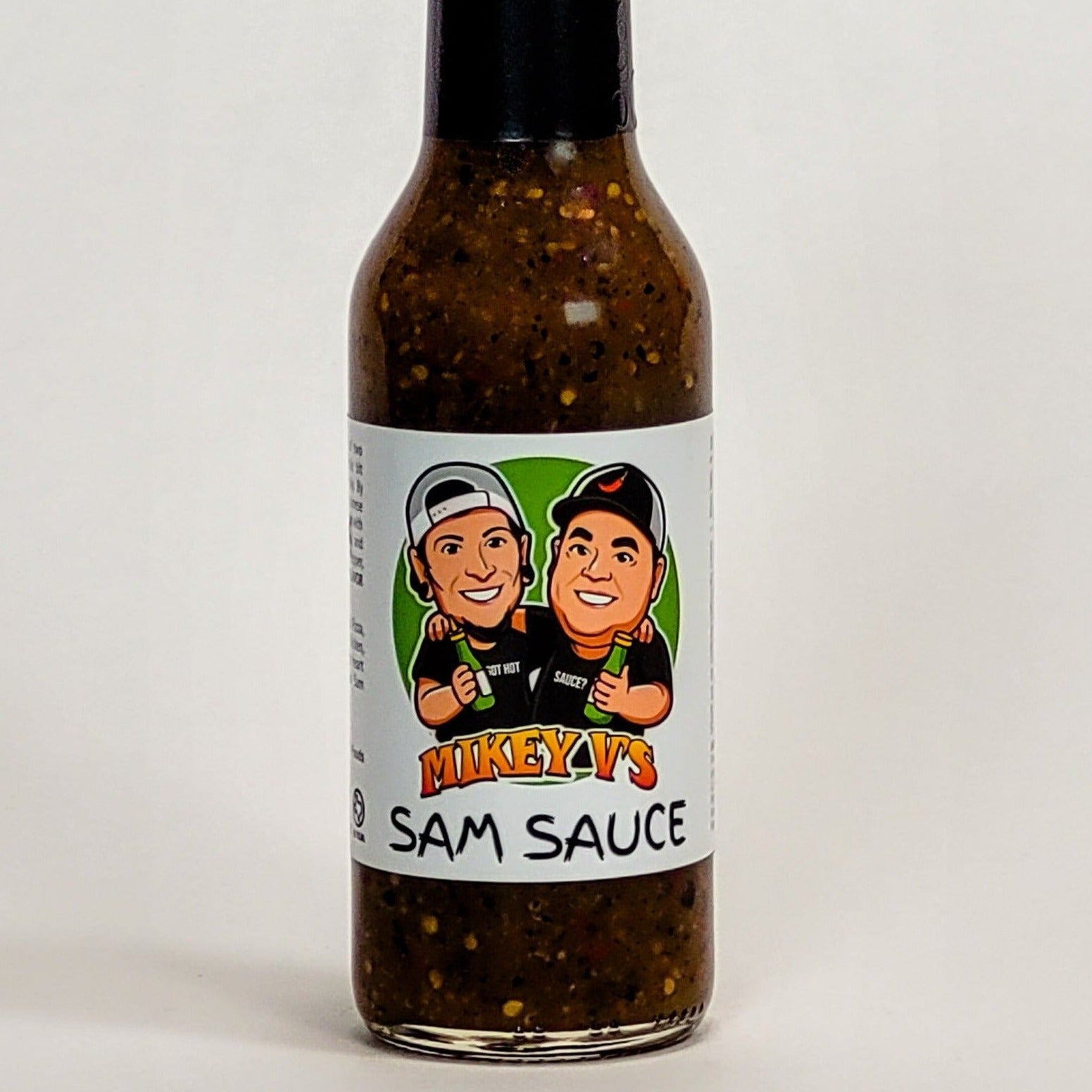 mikey v's sam's sauce label