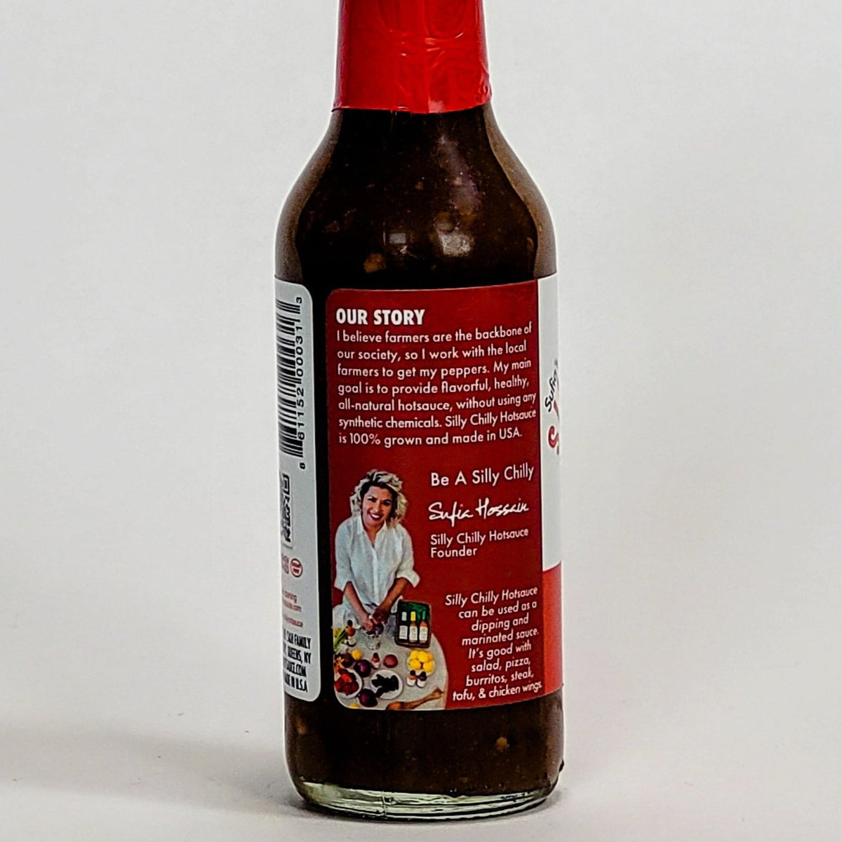 silly chilly hot sauce serrano and chipotle label information