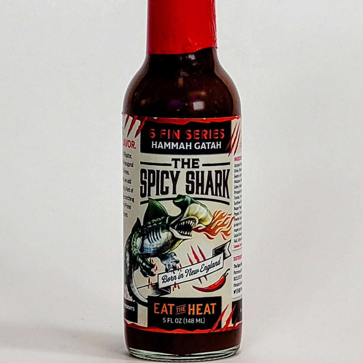the spicy shark hammah gatah label