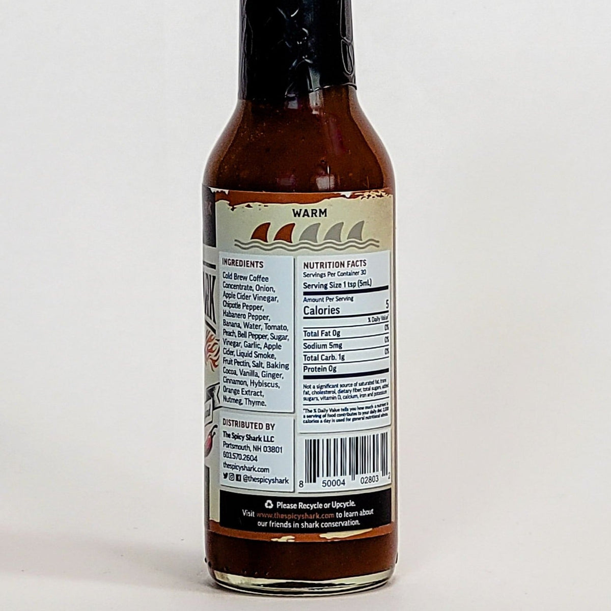 the spicy shark thresher shark chipotle hot sauce nutritional info